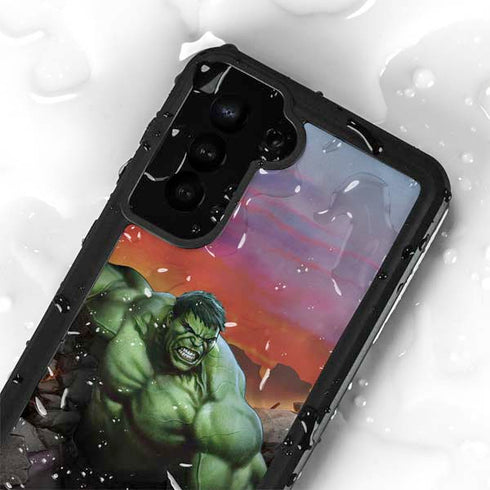Marvel Enraged Hulk Galaxy S24 Waterproof Case